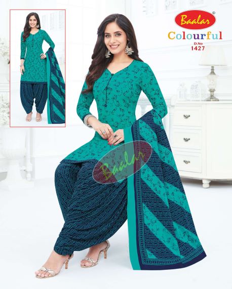 Baalar Colourful 14 Printed Cotton Casual Daily Wear Dress Material Collection